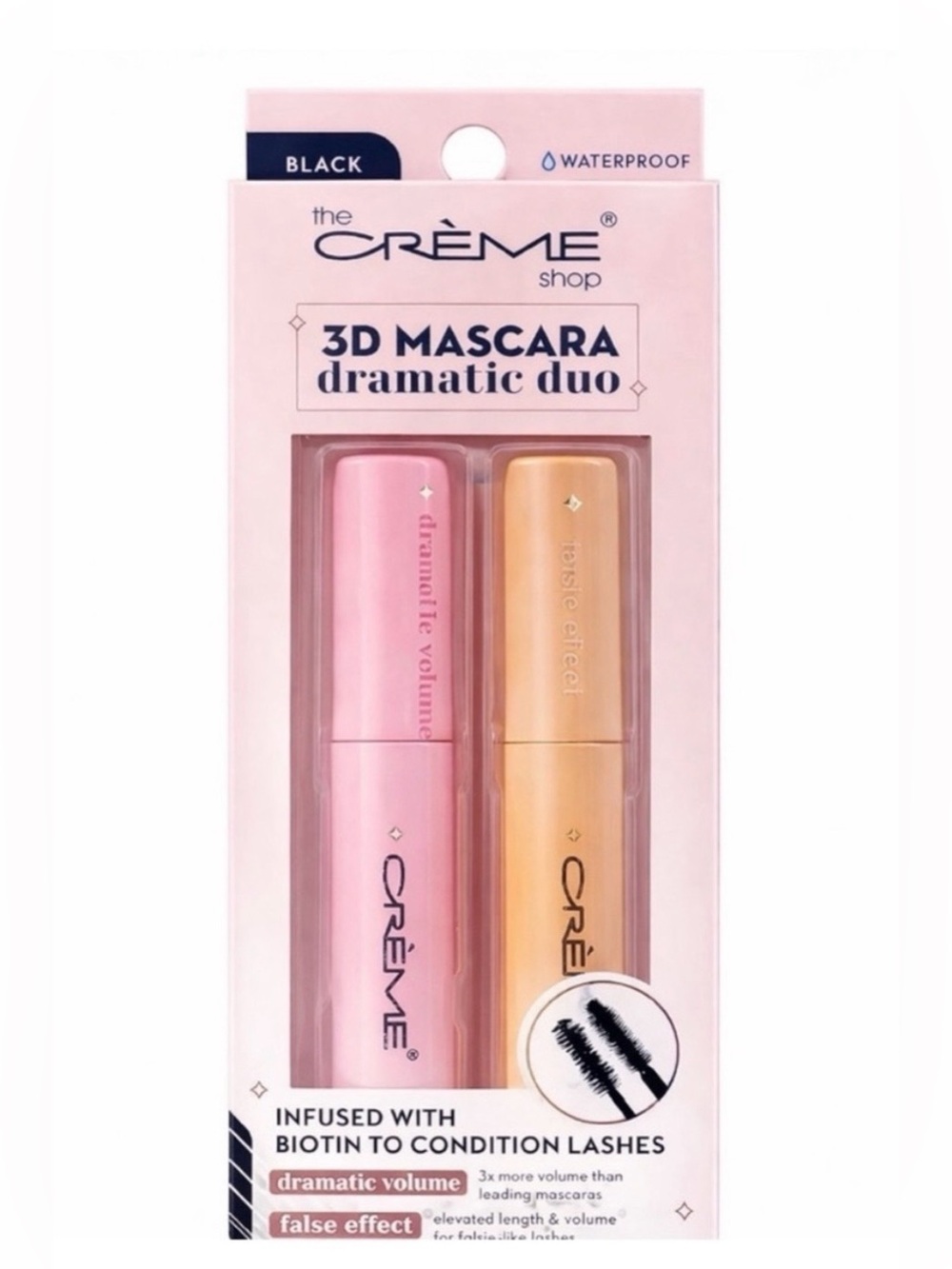 The Crème Shop 3D Mascara Dramatic Duo - Pink & Gold